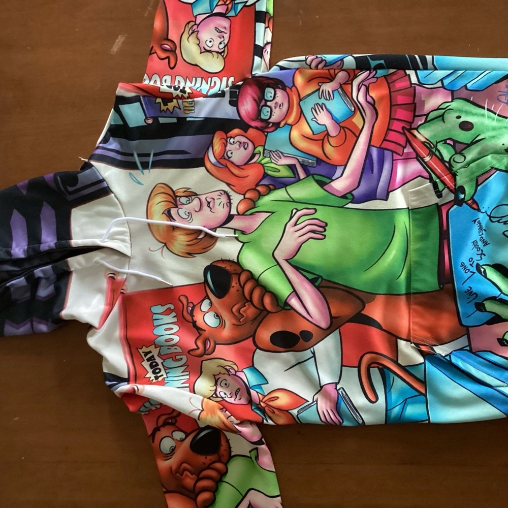 Scooby-Doo Sweater With Drawstring Hood -Brand New